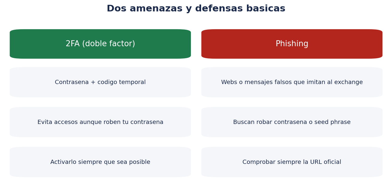 Dos amenazas y defensas básicas